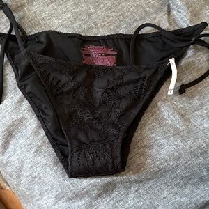 Victoria's Secret Black Lace Bikini Bottom